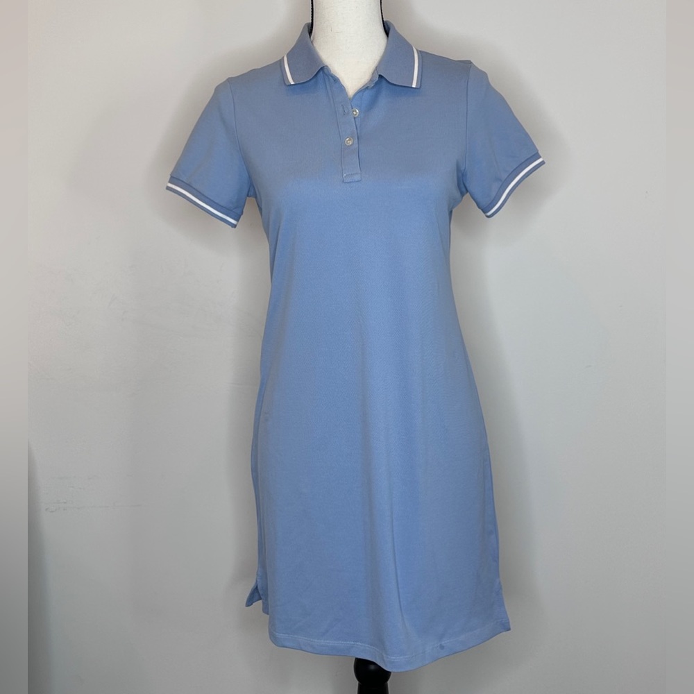 Baby blue polo style dress